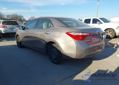 2016 Toyota Corolla Le из США, поврежденный, VIN 2T1BURHE4GC489262